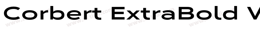 Corbert ExtraBold Wi字体转换